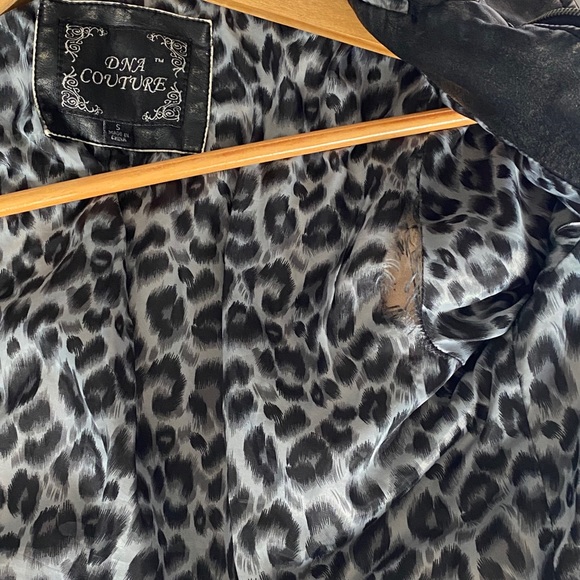 DNA COUTURE VEGAN LEATHER JACKET - Picture 3 of 5